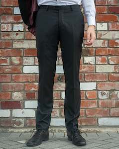 Boston | Pure Wool Dinner Suit Trousers | Black