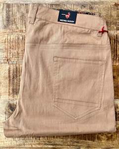 Michel Rouen | Stretch Cotton-blend 5-pocket Chinos | Tan