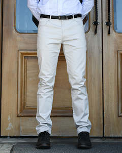 Mech Moto Chino | Deluxe Slim Stretch 5-pocket | Cement