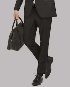 Menswear: Savile Row | Pure Wool Suit Trousers | D9 - Black