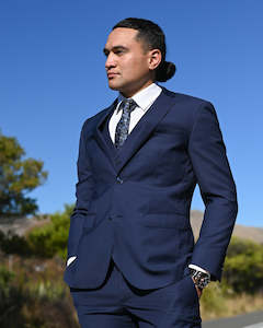 Savile Row | Super-fine Merino Suit Jacket | D10 - Marine