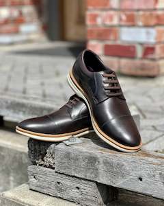 Menswear: Ferracini | Men's Leather Shoes | Genuine Leather | Brown