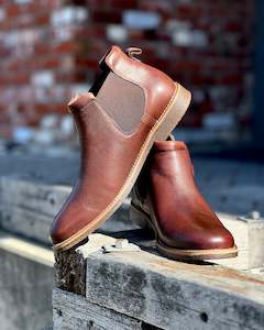 Ferracini | Gusset Boots | Genuine Leather | Mid-brown