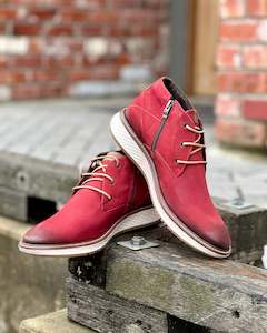 Ferracini | Smart-casual Boots | Genuine Leather | Red | CLEARANCE