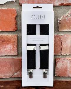 Fellini | Adjustable Y-Back Braces | Black