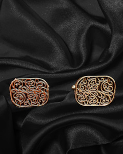 Cufflinks | Vintage Style | Gold Swirls