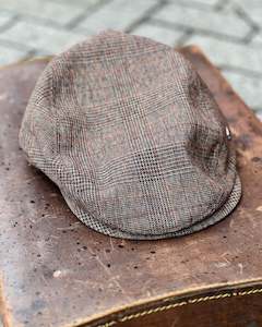 Hills Hats | Flat Cap | Check Wool Mix