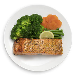 Salmon with Mixed Vegetables - Muscle Chow