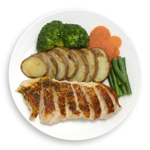 Free Range Chicken Breast with Potato and Mixed Vegetables - Muscle Chow