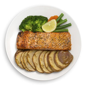 Salmon and Potato with Mixed Vegetables - Muscle Chow