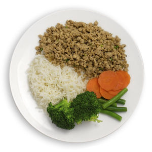 TURKEY MINCE WITH BASMATI RICE AND MIXED VEGITABLES - Muscle Chow