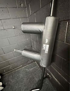 Gymnasium equipment: UPGRADED SAFETY SQUAT BARBELL