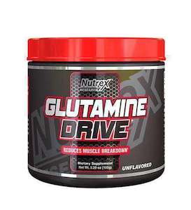 Gymnasium equipment: Nutrex Glutamine Drive Black 300g