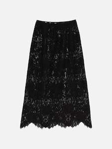 Nandi Lace Skirt in Black