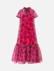 Womenswear: Calluna Dress in Magenta Painted Floral