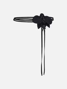 Womenswear: Orchid Silk Belt in Black