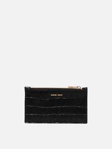 Womenswear: Lucy Card Holder in Black Embossed