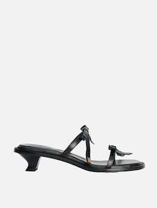 Tianno Leather Sandals in Black