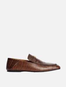 Womenswear: Tresina Leather Loafers in Bison