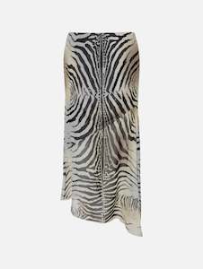 Womenswear: Mae Silk Skirt in Zebra