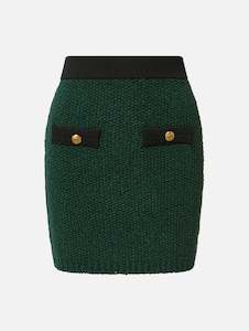 Womenswear: Rivka Mini Knit Skirt in Pine