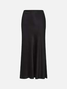 Womenswear: Clover Stretch-Silk Skirt in Black