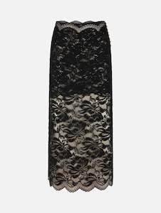 Jupe Lace Skirt in Black