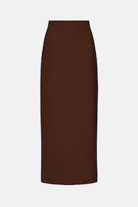 Emma Pencil Skirt in Chocolate