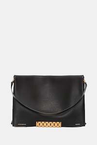 Womenswear: Jumbo Chain Pouch In Black