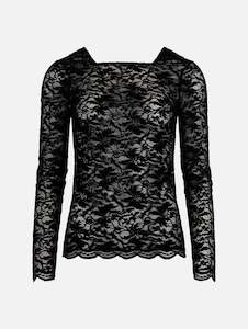 Vita lace Top in Black