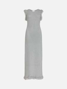 Womenswear: Fringe Dress in Metallic Silver