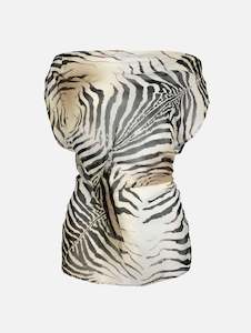 Liquid Silk Top in Zebra