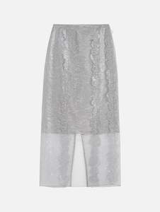 Womenswear: Olympia Floral Skirt in Grey