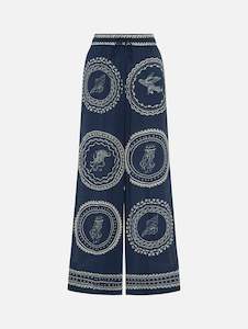 Womenswear: Oceane Silk Pant in Blue