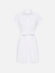 Womenswear: Mini Shirt Dress in White