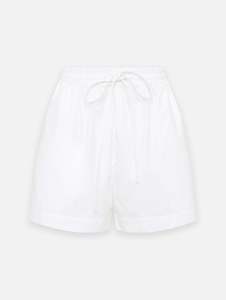 Womenswear: Relaxed Cotton Short in White