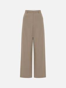 Relaxed Tailored Trouser in Taupe