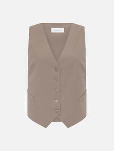 Womenswear: Tailored Waistcoat in Taupe