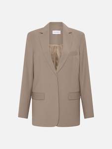 Womenswear: Relaxed Tailored Blazer in Taupe