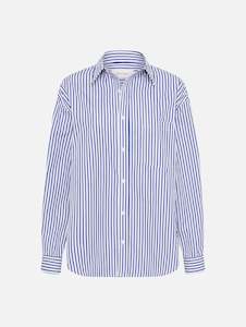 Classic Stripe Shirt in Cobalt Stripe