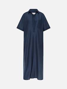 Womenswear: Pop-Over Shirt Dress in Midnight