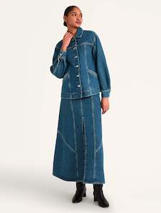 Womenswear: Reve Blue Jacket in Denim