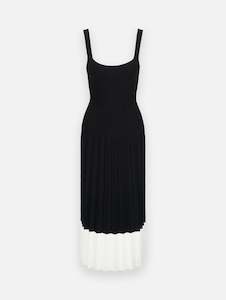 Ellison Dress in Black Ivory