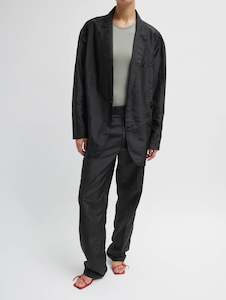 Womenswear: Crispy Nylon Liam Blazer in Black