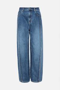 Spring Denim Tuck Jean in Classic Blue - Regular