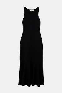 Womenswear: Sleeveless Fit And Flare Dress in Black