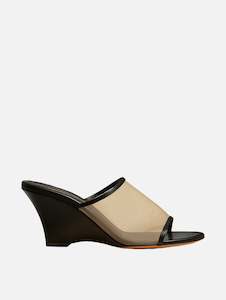 Womenswear: Marion Wedge Mule Sandal in Black Nude