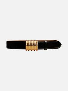 Womenswear: The Julius Black Belt in Gold