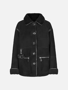 Womenswear: Ada Jacket in Black Shearling