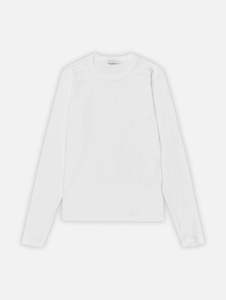 Eloise Long Sleeve Tee in White